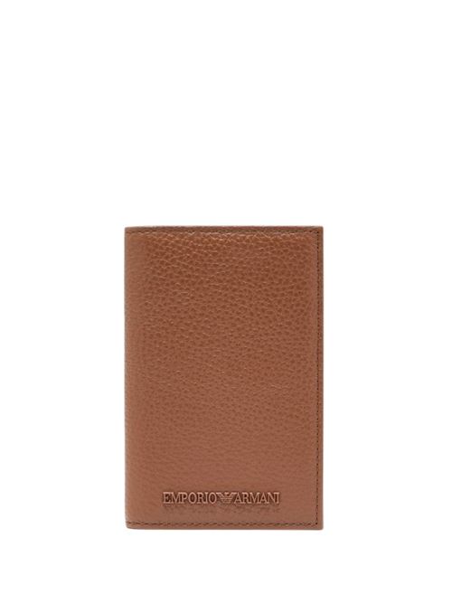 Portacarte bi-fold in pelle bottalata Emporio Armani | Y4R564 Y068E.U6124